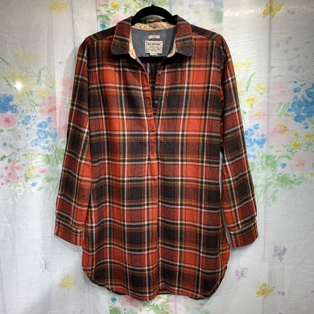 Burton Pullover Dryride Plaid Top